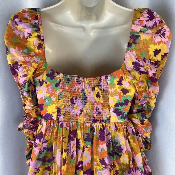 NEW Zimmermann Violet Front-Twist Detailed Mini Dress $695 - Picture 7 of 13